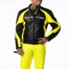Chris Brown Yellow Leather Jacket