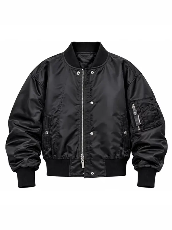 Demi Moore Black Satin Jacket Back
