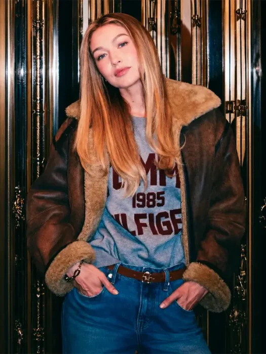Gigi Hadid Brown Jacket