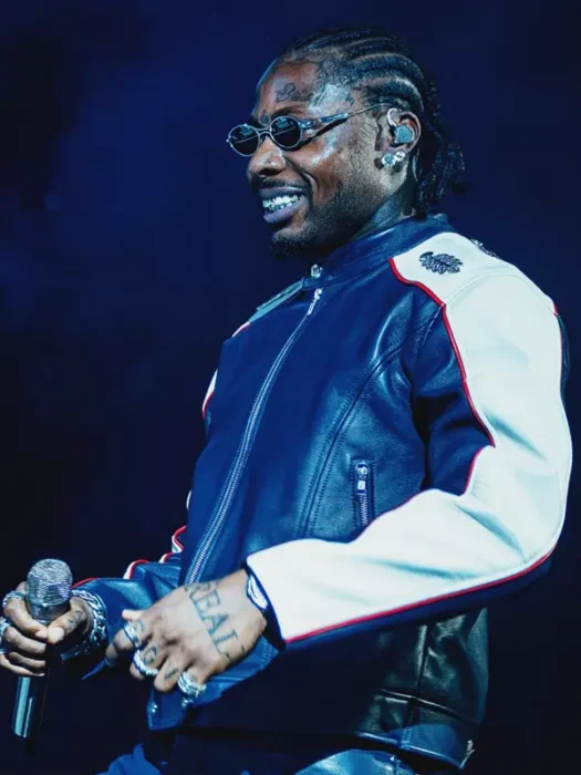 God We Trust Tour 2026 Asake Leather Jacket