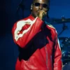 God We Trust Tour 2026 Asake Red Leather Jacket