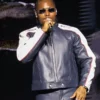 God We Trust Tour Asake Blue Leather Jacket