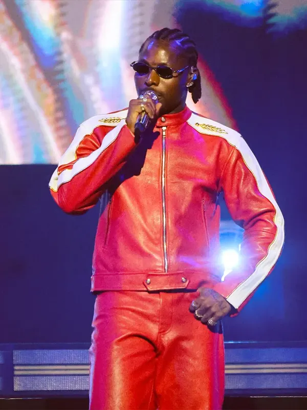 God We Trust Tour Asake Leather Jacket