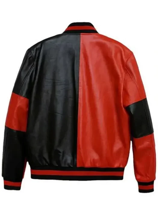 Harley Quinn Leather Jacket Back