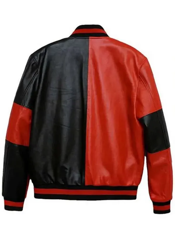 Harley Quinn Leather Jacket Back