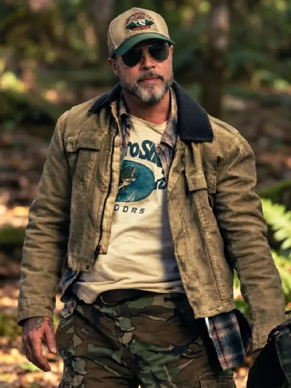 Heart Of The Beast 2026 Brad Pitt Cotton Beige Jacket