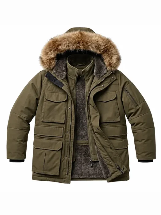 Heart of the Beast Brad Pitt Parka Jacket