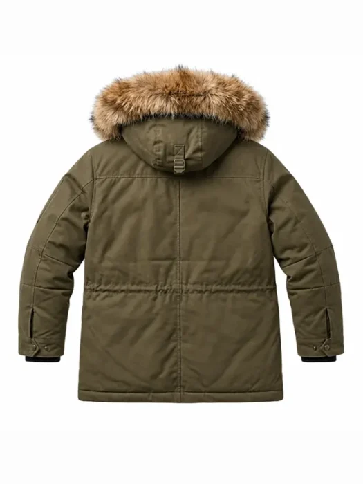 Heart of the Beast Brad Pitt Parka Jacket Back