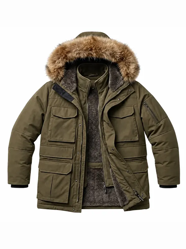 Heart of the Beast Brad Pitt Parka Jacket