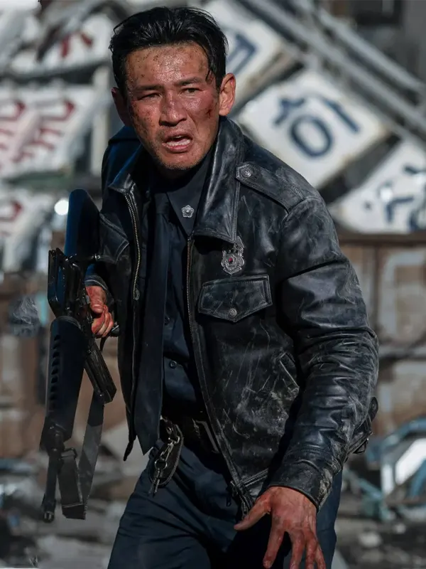 Hope 2026 Hwang Jung-min Leather Black Jacket
