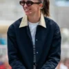 Italian Draw Ceremony Iga Świątek Navy Blue Cotton Jacket