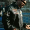 J Balvin Spider Web Leather Black Jacket