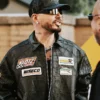 J Balvin Spider Web Leather Jacket