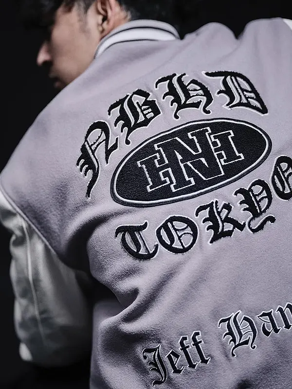 JH x Neighbourhood Varsity Jacket Back