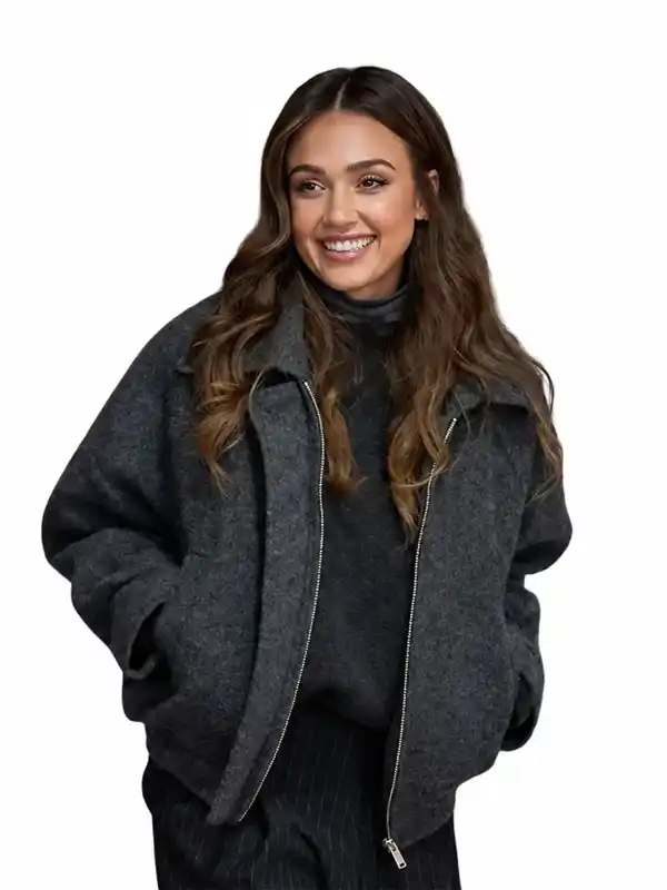 Jessica Alba Honest Renovations S04 Grey Jacket