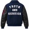 Jordan Flight x Howard University Letterman Varsity Jacket Back
