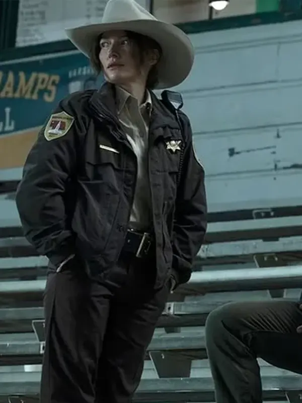 Lanterns 2026 Kelly Macdonald Brown Cotton Jacket