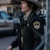 Lanterns 2026 Kelly Macdonald Dark Brown Cotton Jacket