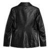Leanne S02 Kristen Johnston Black Leather Blazer Back