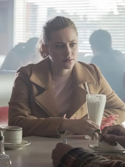Lili Reinhart Riverdale Brown Suede Leather Jacket