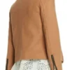 Lili Reinhart Riverdale Brown Suede Leather Jacket Back