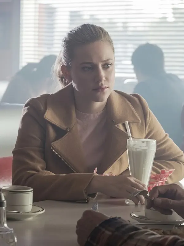 Lili Reinhart Riverdale Brown Suede Leather Jacket