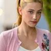 Lili Reinhart The Love Hypothesis 2026 Olive Smith Pink Cardigan