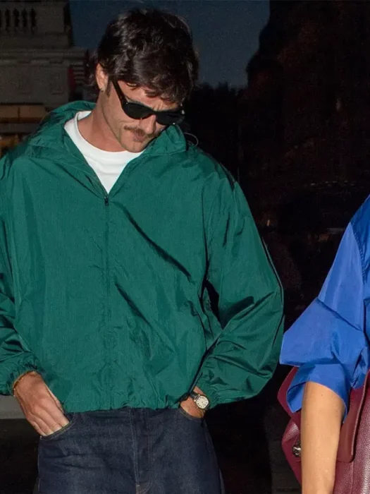London Jacob Elordi Green windbreaker Jacket