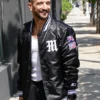 Los Angeles Mark Ballas Satin Black Jacket