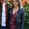 Love Finds You 2026 Aimee Teegarden Black Leather Jacket