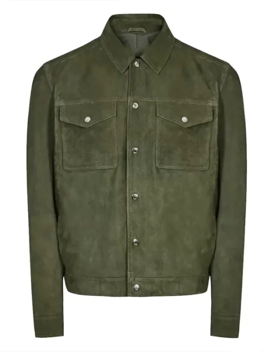 Love Finds You 2026 Chris McNally Green Suede Leather Jacket