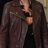 Marble Hall Murders S01 Lesley Manville Leather Jacket