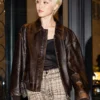 Milan Fashion Week Pom Klementieff Leather Jacket