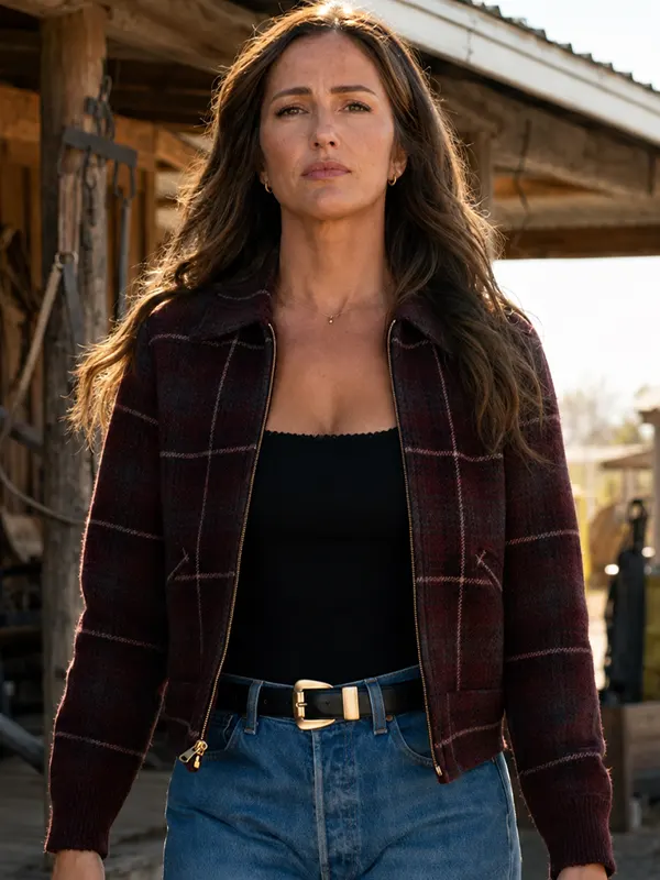 Minka Kelly Ransom Canyon S02 Plaid Jacket