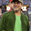 NASCAR Cup Series Brad Pitt Green Suede Jacket