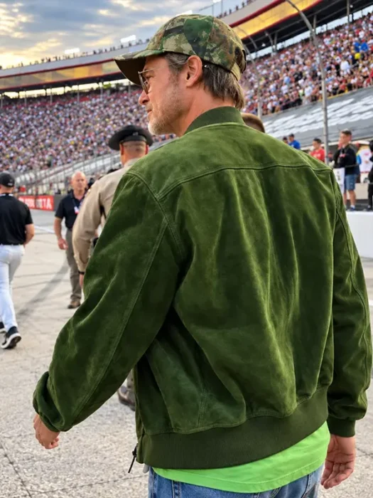 NASCAR Cup Series Brad Pitt Jacket Back