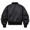 NY Fashion Week 2026 Demi Moore Black Satin Jacket Back