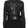 NYC Webster Hall Selena Gomez Black Leather Jacket Back