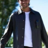 National Team Arrived Camp Ferran Torres Leather Jacket
