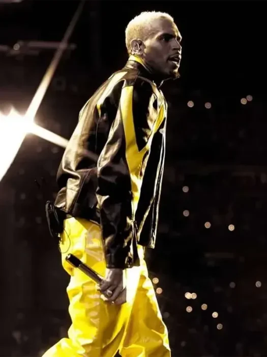 R&B Tour Chris Brown Yellow Jacket