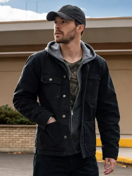 Ransom Canyon S02 Jack Schumacher Black Cotton Jacket