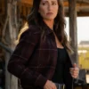 Ransom Canyon S02 Minka Kelly Plaid Jacket