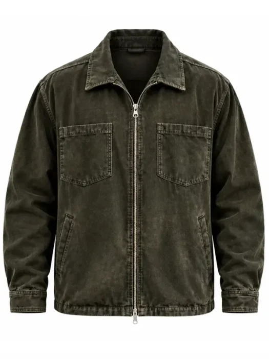 Reacher S4 Alan Ritchson Olive Green Jacket