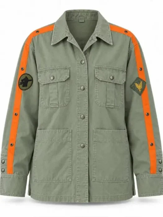 Shrinking Liz Army Christa Miller Green Jacket