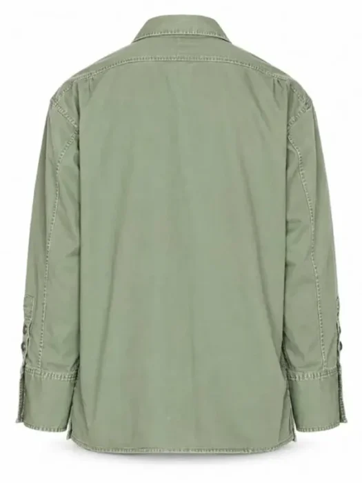 Shrinking Liz Army Christa Miller Green Jacket Back