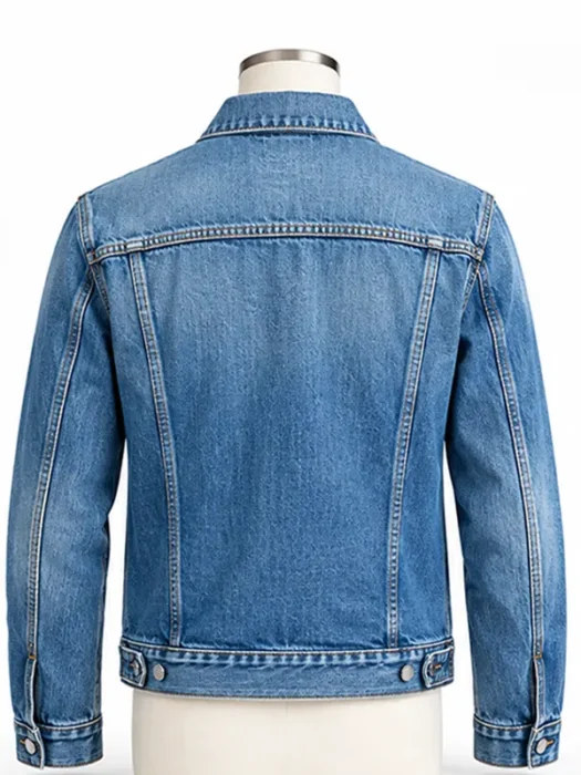 Spain Film Festival Brad Pitt Denim Jacket Back