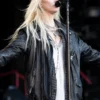 Taylor Momsen Leather Black Jacket