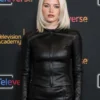 Televerse Festival Hayes Warner Leather Black Jacket