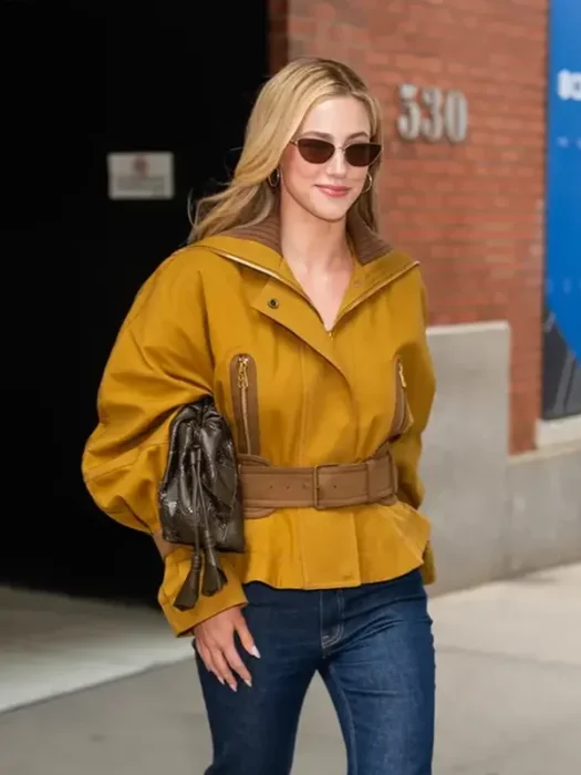 The Drew Barrymore Show Lili Reinhart Mustard Jacket