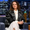 The Tonight Show 2026 Rachael Gunn Black Leather Jacket